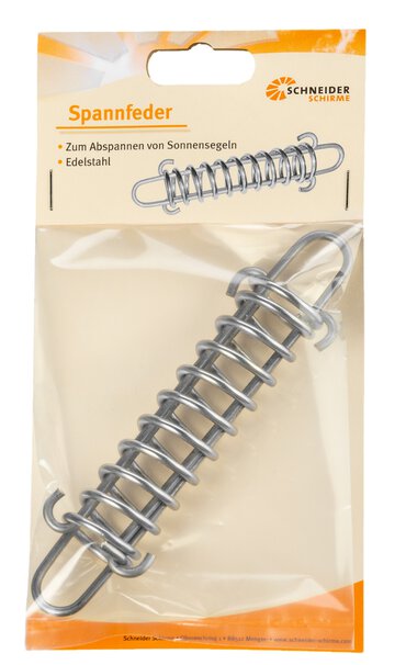 Spannfeder für Sonnensegel silber